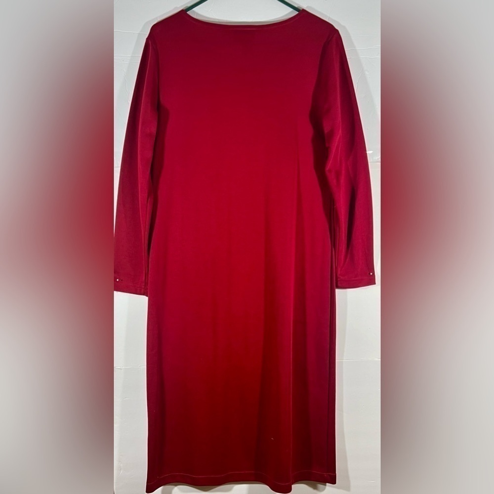 COLDWATER CREEP COMBINATION RED SWEATER AND SKIRT SIZE MEDIUM - Picture 5 of 6